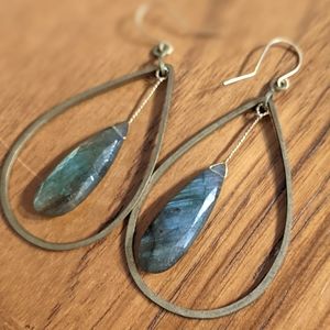 Labradorite handmade earrings